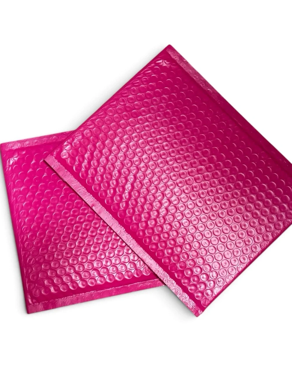 10 Vibrant Pink Bubble Mailers & 10 Stickers– Protective Gift&Shipping Envelopes